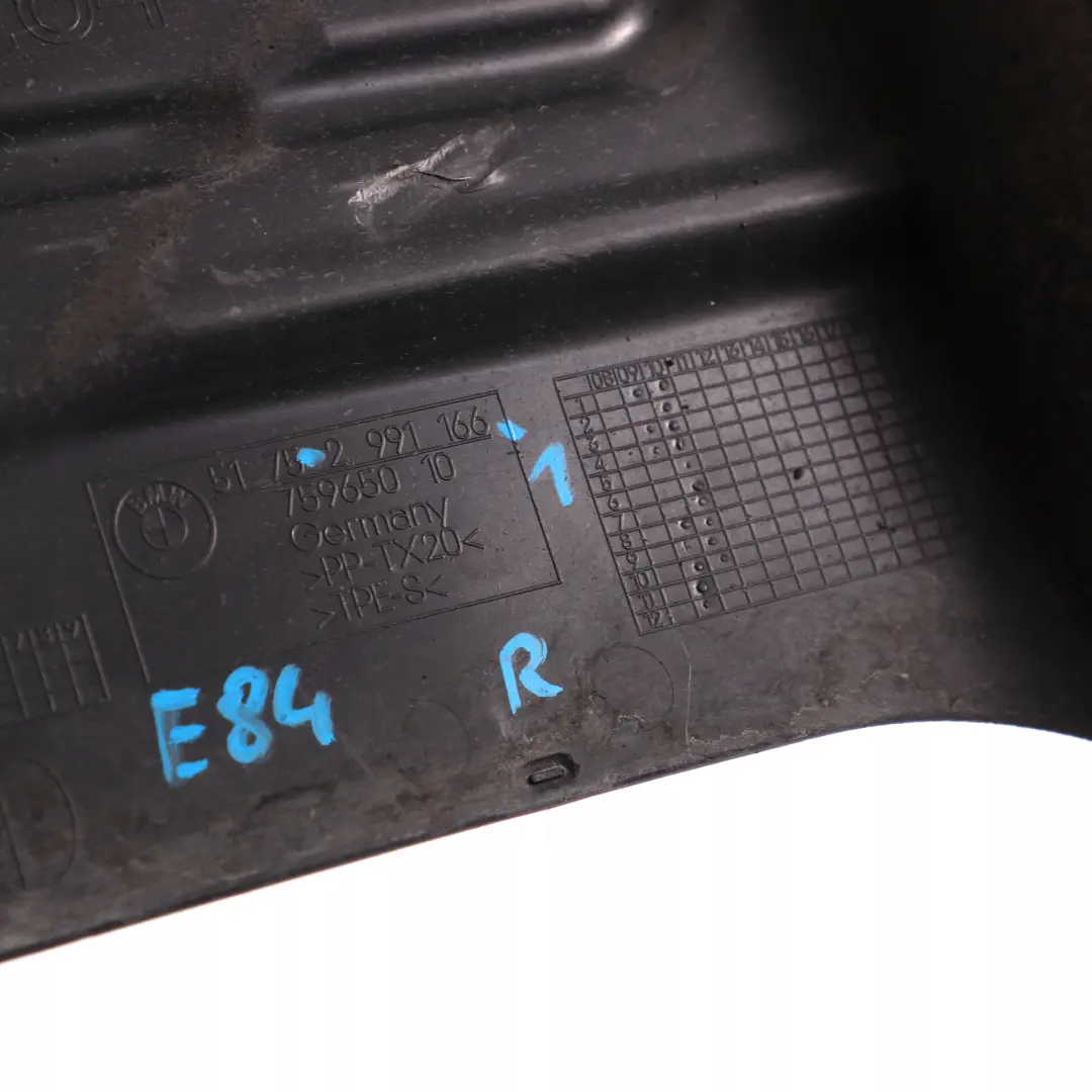 Extension Underbody Panelling Guard Cover Right O/S to BMW X1 Series E84 1 with Part number 2991166 BMW X1 Series E84 1 Extension Underbody Panelling Guard Cover Right O/S - SKU 2991166-1 - Part number 2991166