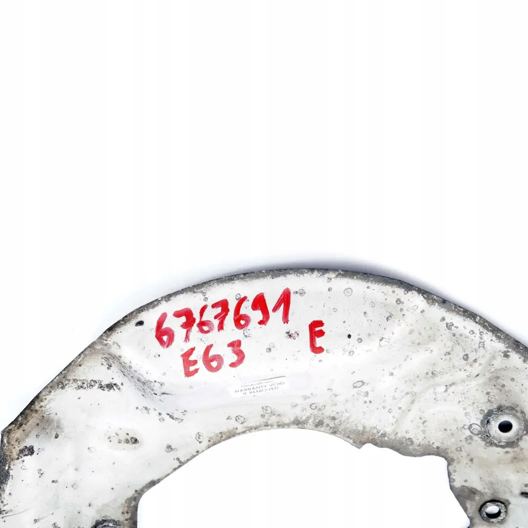 Protection Cover Plate Brake Disc Front Left N/S 6767693 to BMW 6 Series E63 E64 with Part number 6767691 BMW 6 Series E63 E64 Protection Cover Plate Brake Disc Front Left N/S 6767693 - SKU 6767691 - Part number 6767691