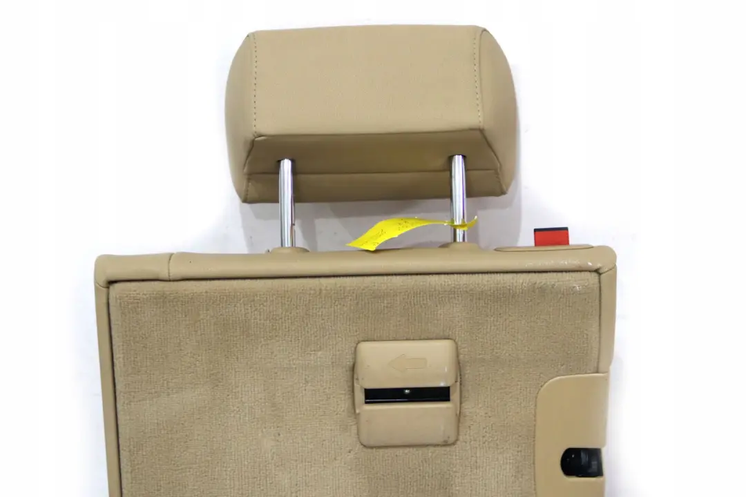 Right O/S Seat Back Cover Backrest Beige Leather to BMW 5 Series E61 Touring Rear with Part number 7125232 BMW 5 Series E61 Touring Rear Right O/S Seat Back Cover Backrest Beige Leather - SKU 7125232 - Part number 7125232