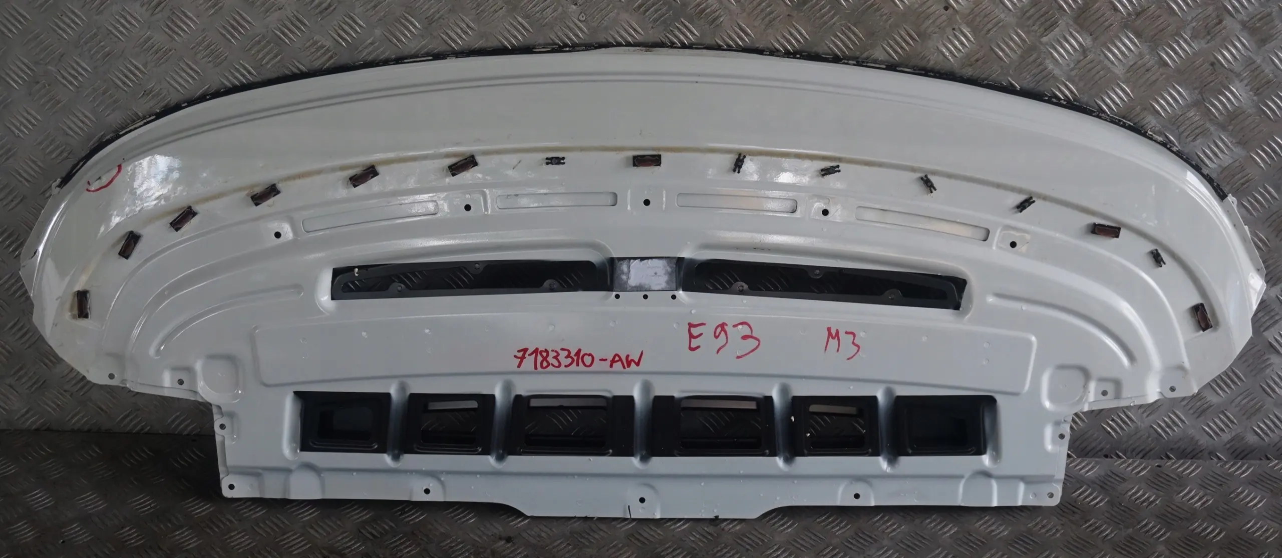 Tapa del compartimento De La capota plegableBMW E93 Alpinweiss Blanco