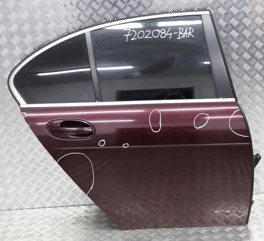 BMW 7 Series E65 Door Rear Right O/S Barberarot Barbera Red Metallic - A39 - SKU 7202084-BAR - Part number 7202084