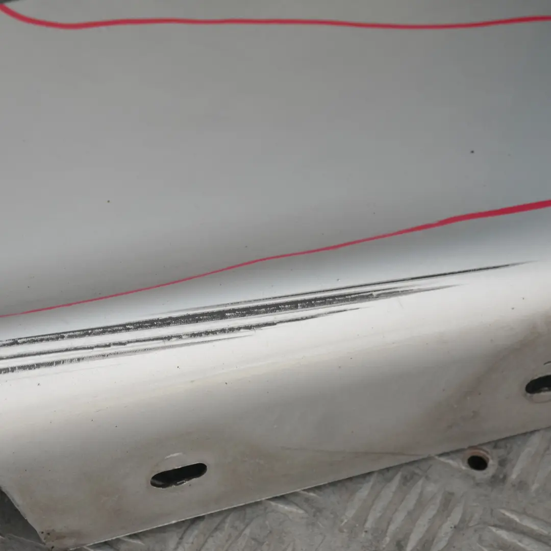 BMW E87 Listello Portiera Apertura Gonna SX Argento-Titanio Sliber Metallo - SKU 0032949-TS17 - Numero di parte 32949