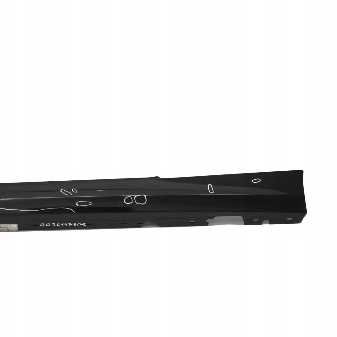 BMW 1 E81 E82 E88 2 Sill Strip Side Skirt Left N/S Schwarz 2 Black - 668 - SKU 0036143-SCH2 - Part number 0036143