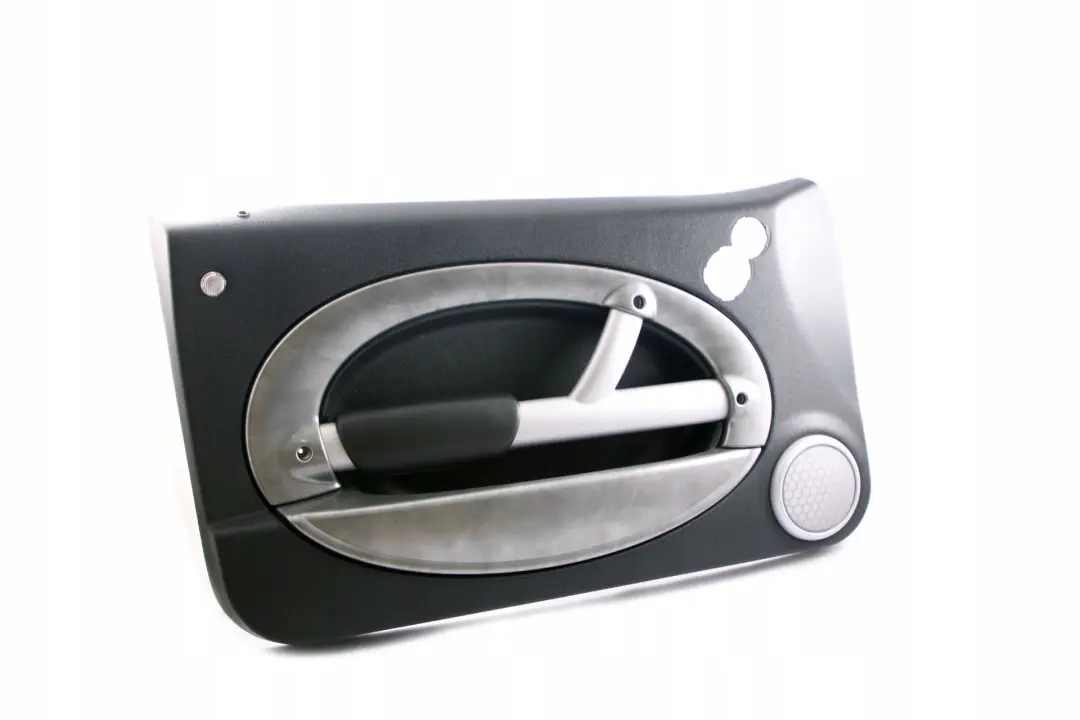 Front Left N/S Door Card Trim Panther Black Alloy Patina to BMW Mini R50 R53 2 with Part number 7070627 BMW Mini R50 R53 2 Front Left N/S Door Card Trim Panther Black Alloy Patina - SKU 7070627-2 - Part number 7070627