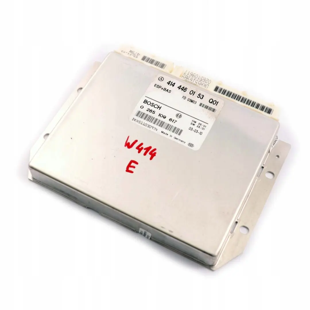 Mercedes-Benz W414 Esp Bas Centralina ECU Modulo per con numero di parte A4144460153 Mercedes-Benz W414 Esp Bas Centralina ECU Modulo - SKU A4144460153 - Numero di parte A4144460153