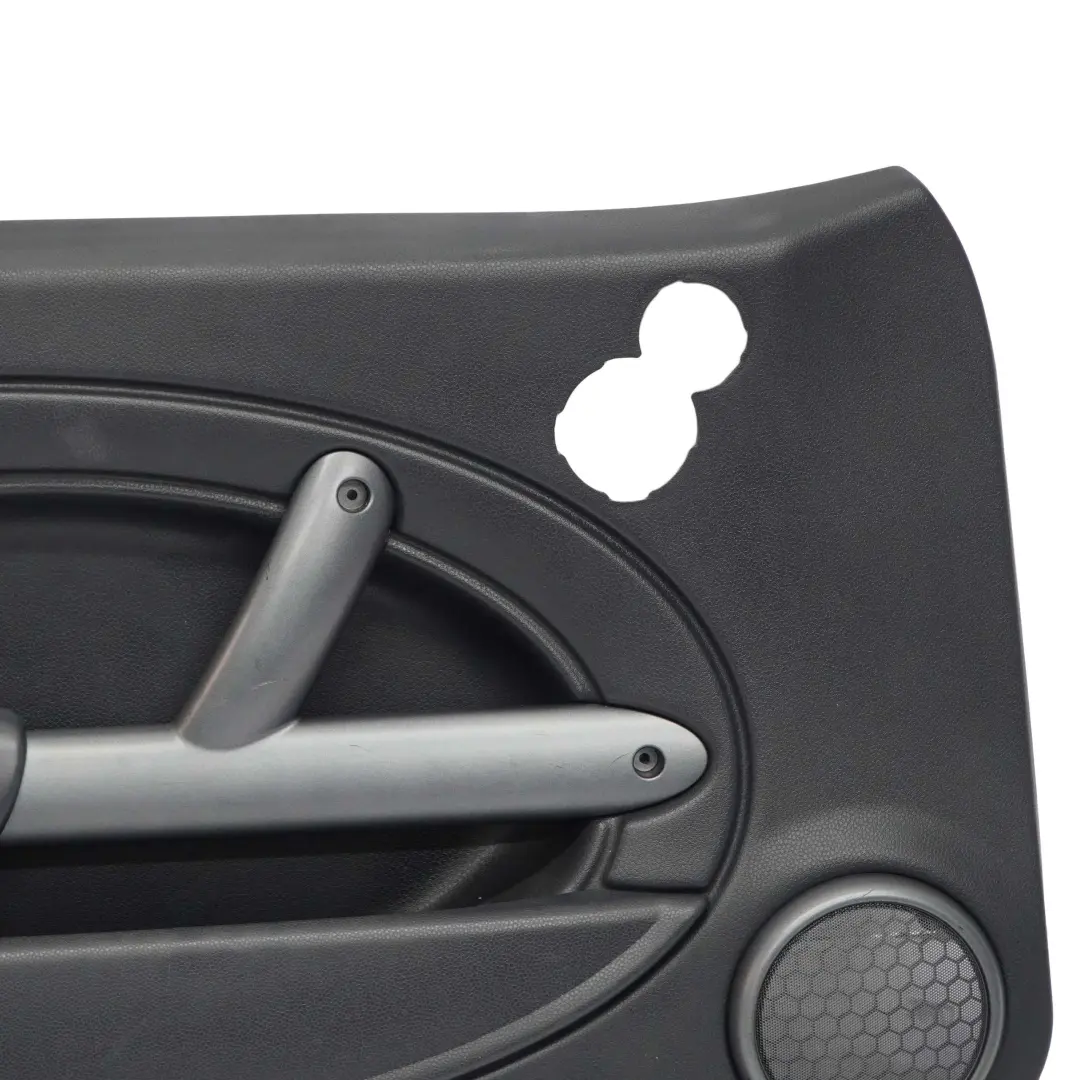 Türverkleidung Dekor Vorne Links Panther Black Schwarz Leder für BMW Mini R50 mit Teilenummer 7113431 BMW Mini R50 Türverkleidung Dekor Vorne Links Panther Black Schwarz Leder - SKU 7113431-2 - Teilenummer 7113431
