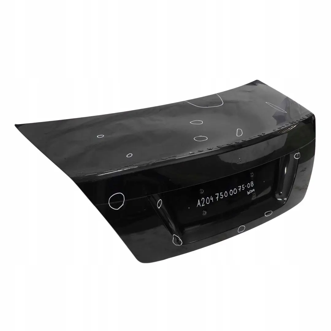 Mercedes-Benz C-Class W204 Saloon Boot Trunk Lid Tailgate Obsidian Black - 197 to with Part number A2047500075 Mercedes-Benz C-Class W204 Saloon Boot Trunk Lid Tailgate Obsidian Black - 197 - SKU A2047500075-OB - Part number A2047500075