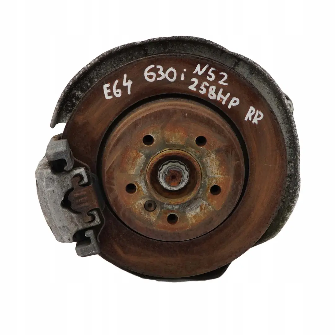 BMW 6 E63 E64 630i N52 Suspensión Trasera Derecha Cubo Pata Disco Pinza Freno - SKU 6763120-7 - Número de pieza 6754558