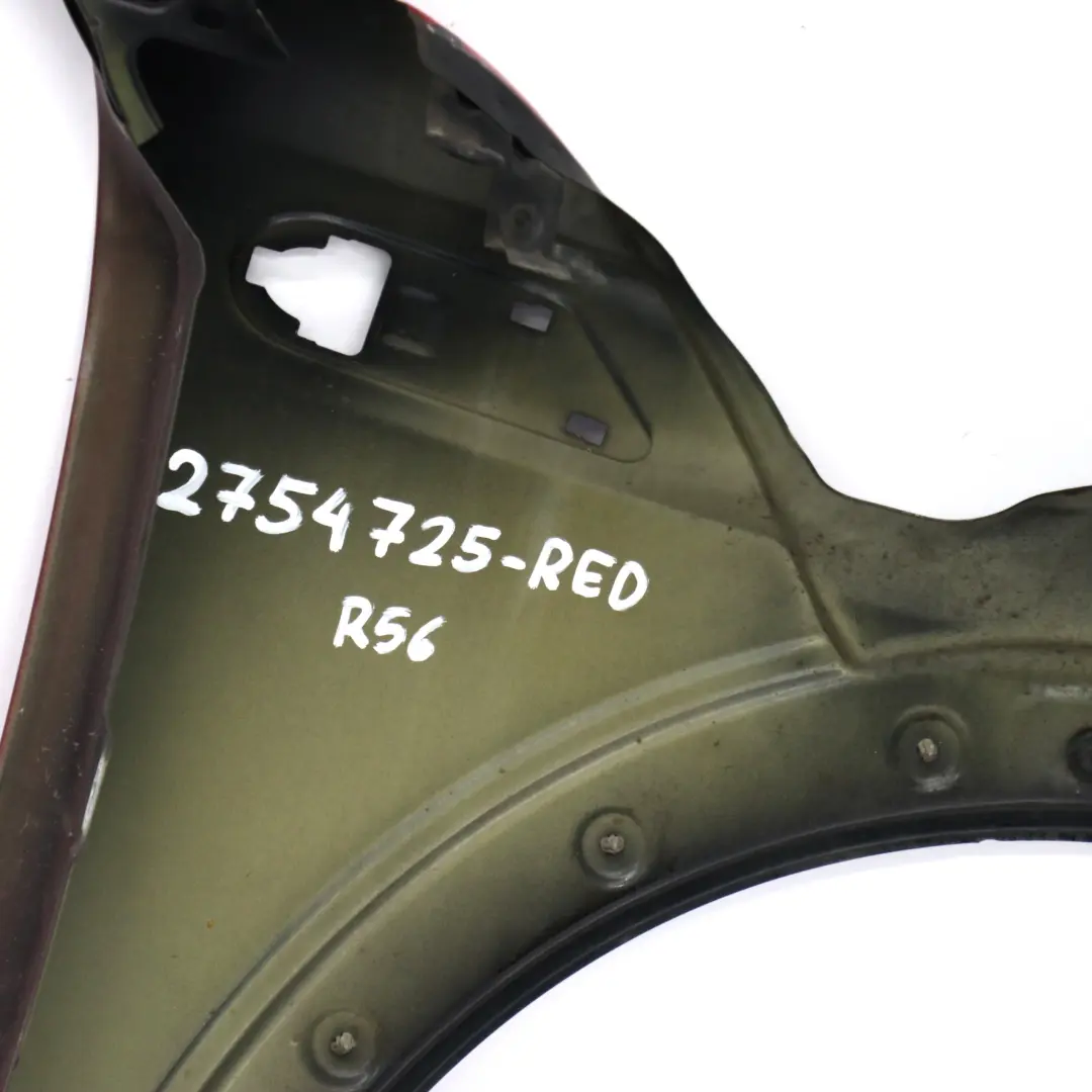 Seitenwand Vorne Links Kotflügel Rot Gefärbt für Mini R55 R56 R57 mit Teilenummer 2754725 Mini R55 R56 R57 Seitenwand Vorne Links Kotflügel Rot Gefärbt - SKU 2754725-RED - Teilenummer 2754725