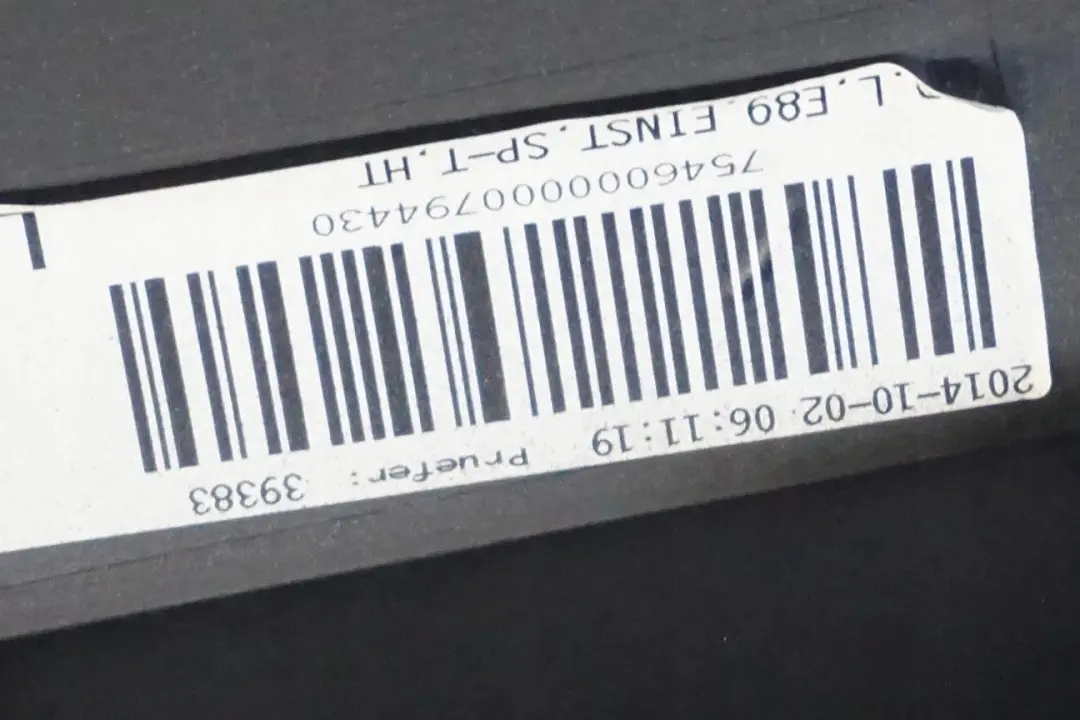 BMW Z4 E89 Listello Portiera Apertura Gonna SX Grigio Minerale Grigio - B39 - SKU 0037523-MG - Numero di parte 0037523