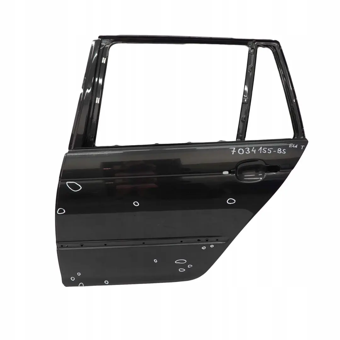 BMW 3 Series E46 Touring Door Rear Left N/S Black Sapphire Metallic - 475 - SKU 7034155-BS - Part number 7034155