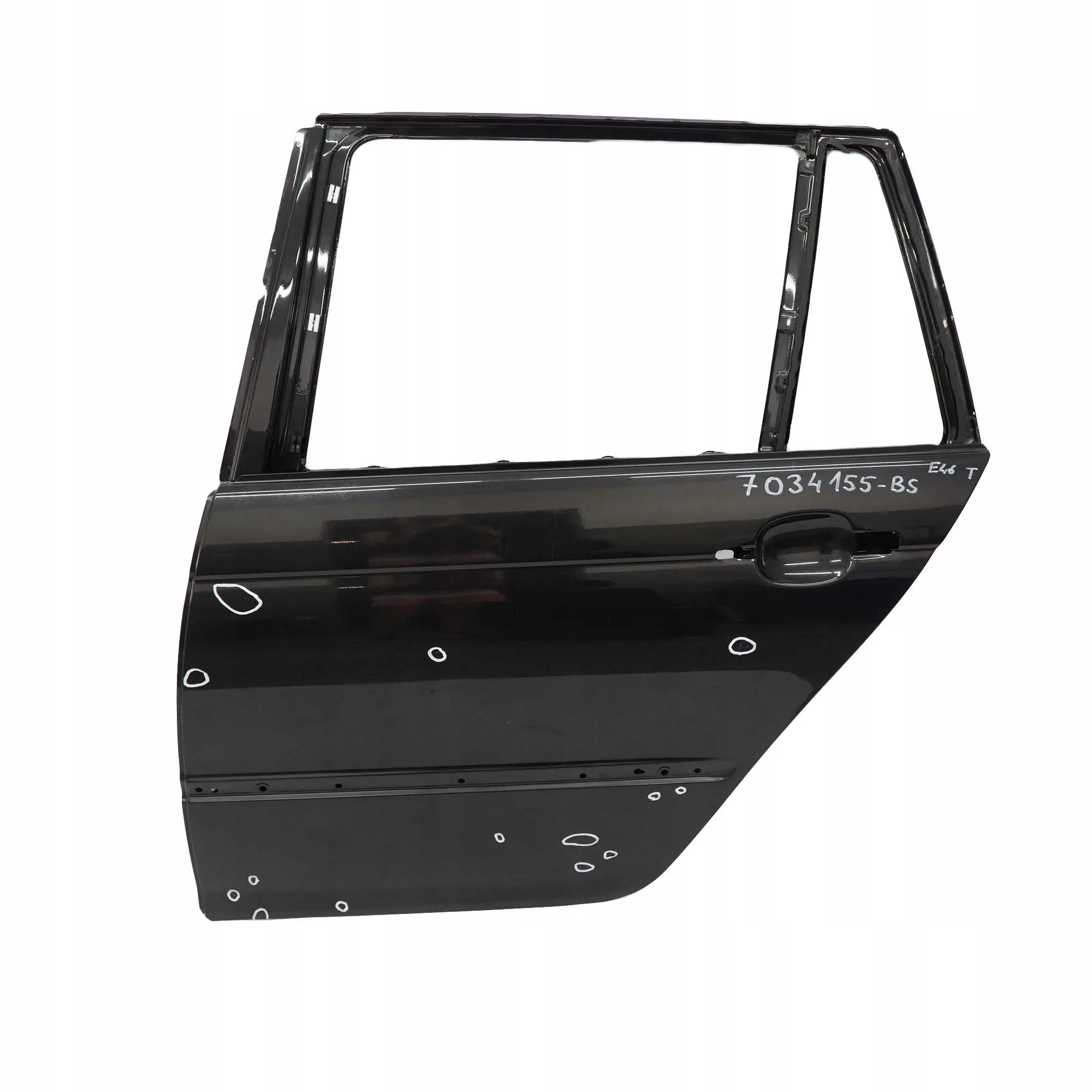 BMW E46 Touring Puerta Trasera Izquierda Negro Zafiro Metalico - 475