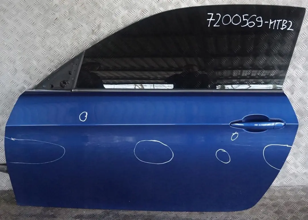 BMW 3 er E92 2 E93 Tür vorn links Montegoblau Montego Blau Metallic - A51 - SKU 7200569-MTB2 - Teilenummer 7200569