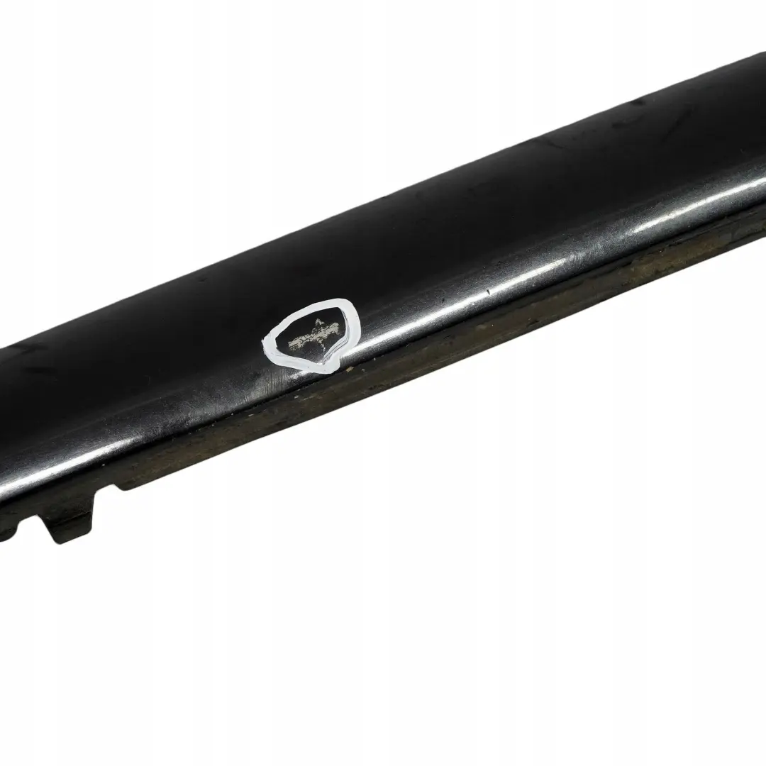 BMW 1 E81 E87 LCI Stossfänger Leistung Stossleiste Abdeckung Black Sapphire - SKU 7166606-BS - Teilenummer 7166606