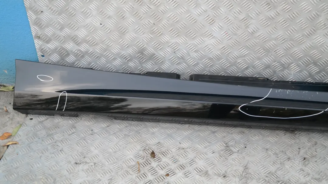 Sill strip side skirt right O/S Schwarz II Black 2 to BMW 1 SERIES 7 E87 LCI E87N with Part number 51770036144 BMW 1 SERIES 7 E87 LCI E87N Sill strip side skirt right O/S Schwarz II Black 2 - SKU 0036144-SCH7 - Part number 51770036144