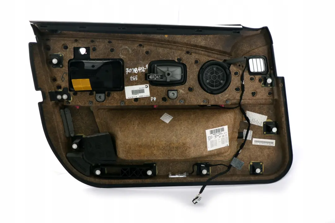 Pannello Porta Anteriore Destro Beifahreseite pelle Nera per BMW E65 E66 con numero di parte 7038492 BMW E65 E66 Pannello Porta Anteriore Destro Beifahreseite pelle Nera - SKU 7038492 - Numero di parte 7038492