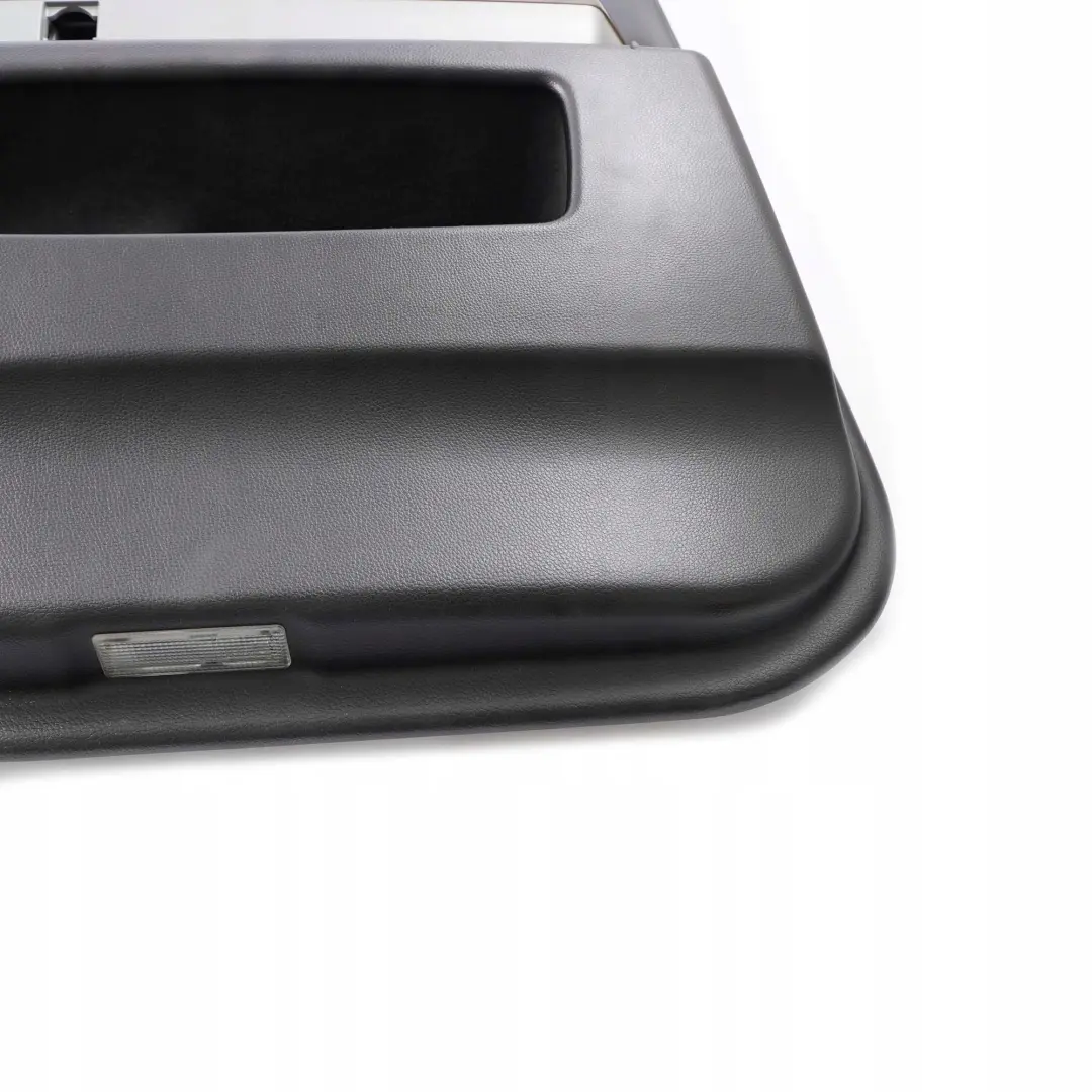 BMW E65 Rear Left Door Card Leather Pearl Black Lining Trim - SKU 9153607 - Número de pieza 9153607