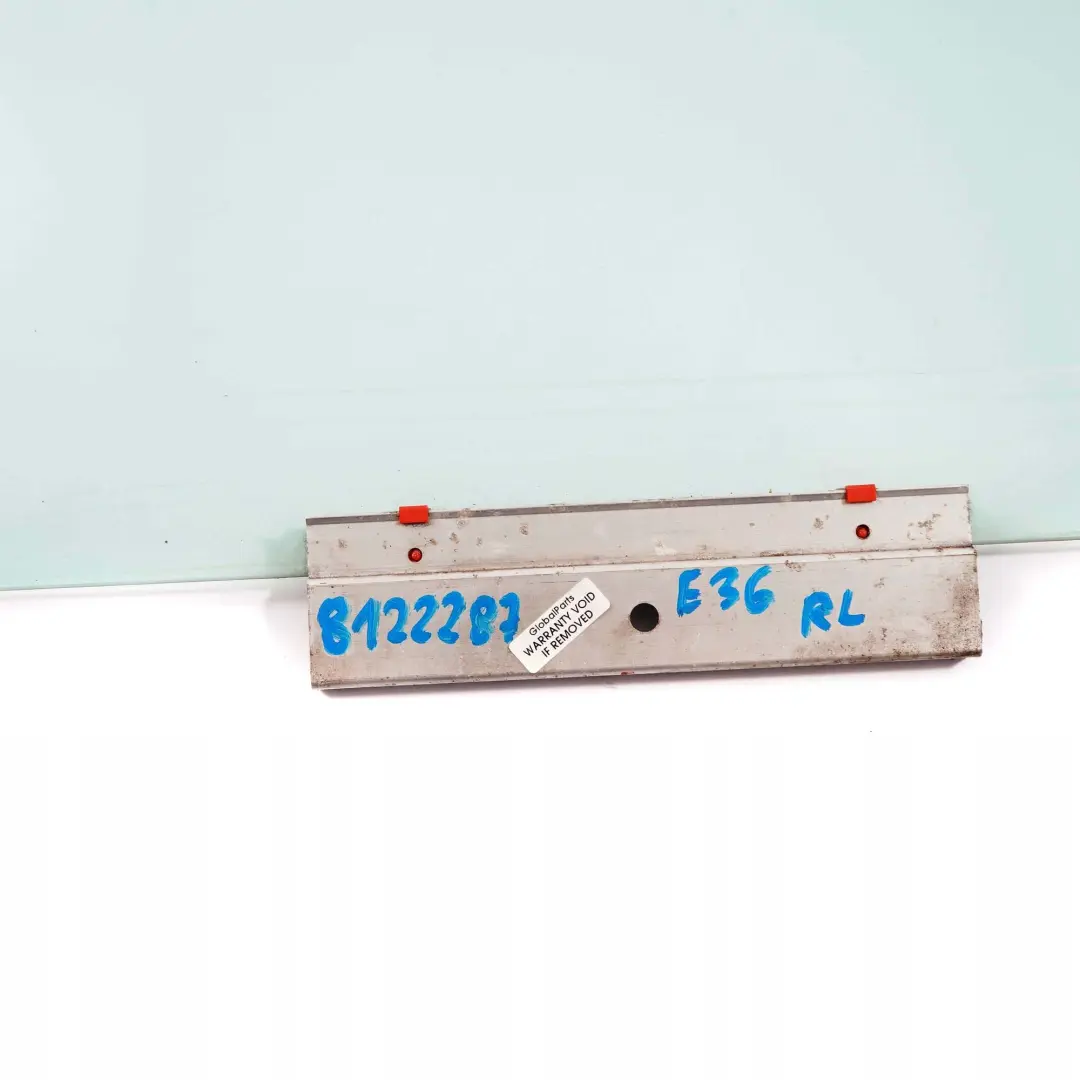 BMW 3 E36 Saloon Touring Rear Left N/S Door Green Side Window AS2 - SKU 8122287 - Part number 8122287