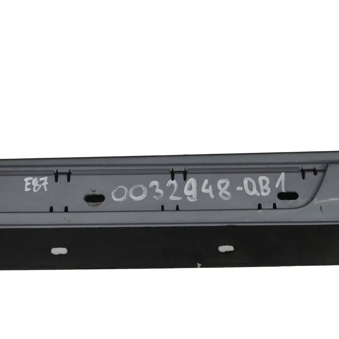 Faldón lateral derecho Quarzblau Azul metalizado - A18 para BMW E87 con número de pieza 51770032948 BMW E87 Faldón lateral derecho Quarzblau Azul metalizado - A18 - SKU 0032948-QB1 - Número de pieza 51770032948