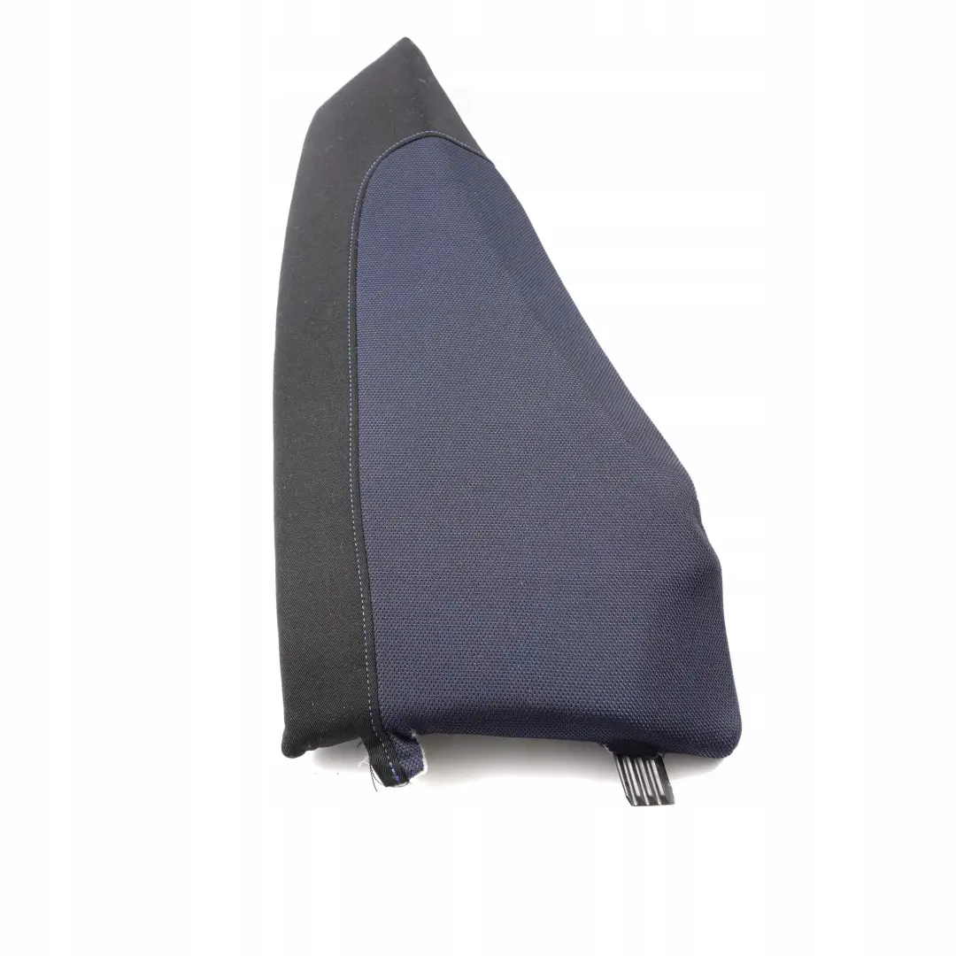 Acabado lateral tela asiento trasero derecho Red Azul Monaco para BMW E81 con número de pieza 9158962 BMW E81 Acabado lateral tela asiento trasero derecho Red Azul Monaco - SKU 9158962 - Número de pieza 9158962