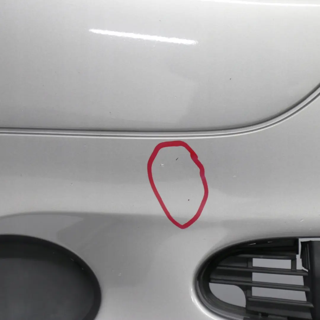 Mercedes-Benz A W168 Front Bumper Trim Panel Moonlight Silver Metallic 706 to with Part number A1688850025 Mercedes-Benz A W168 Front Bumper Trim Panel Moonlight Silver Metallic 706 - SKU A1688850025-MOON - Part number A1688850025