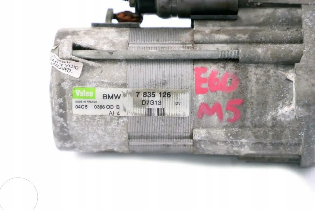 BMW E60 M5 E63 E64 M6 S85 Motor De arranque - SKU 7835126 - Número de pieza 7835126