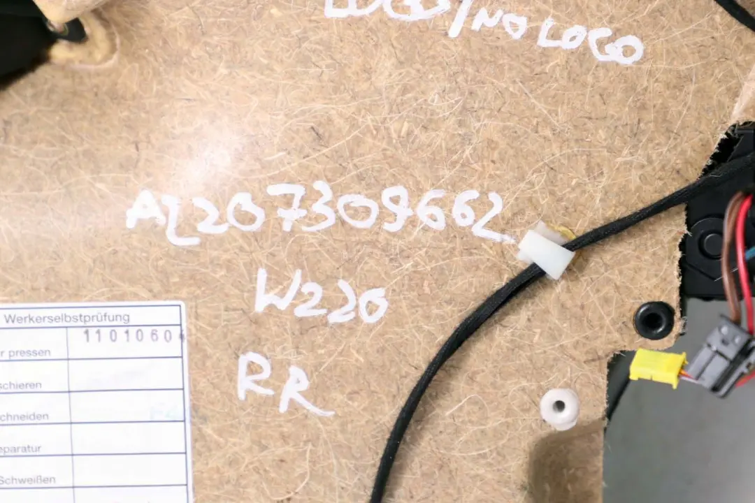 Benz S W220 Rear Right O/S Door Card Trim Panel Leather Anthracite to Mercedes with Part number A2207309662 Mercedes Benz S W220 Rear Right O/S Door Card Trim Panel Leather Anthracite - SKU A2207309662 - Part number A2207309662