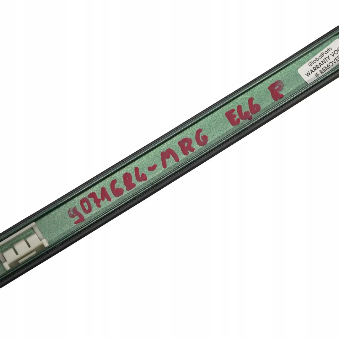 BMW E46 Berlina Striscia Rivestimento Tetto Destro Meergruen Verde Mare - 393 - SKU 9071684-MRG - Numero di parte 9071684
