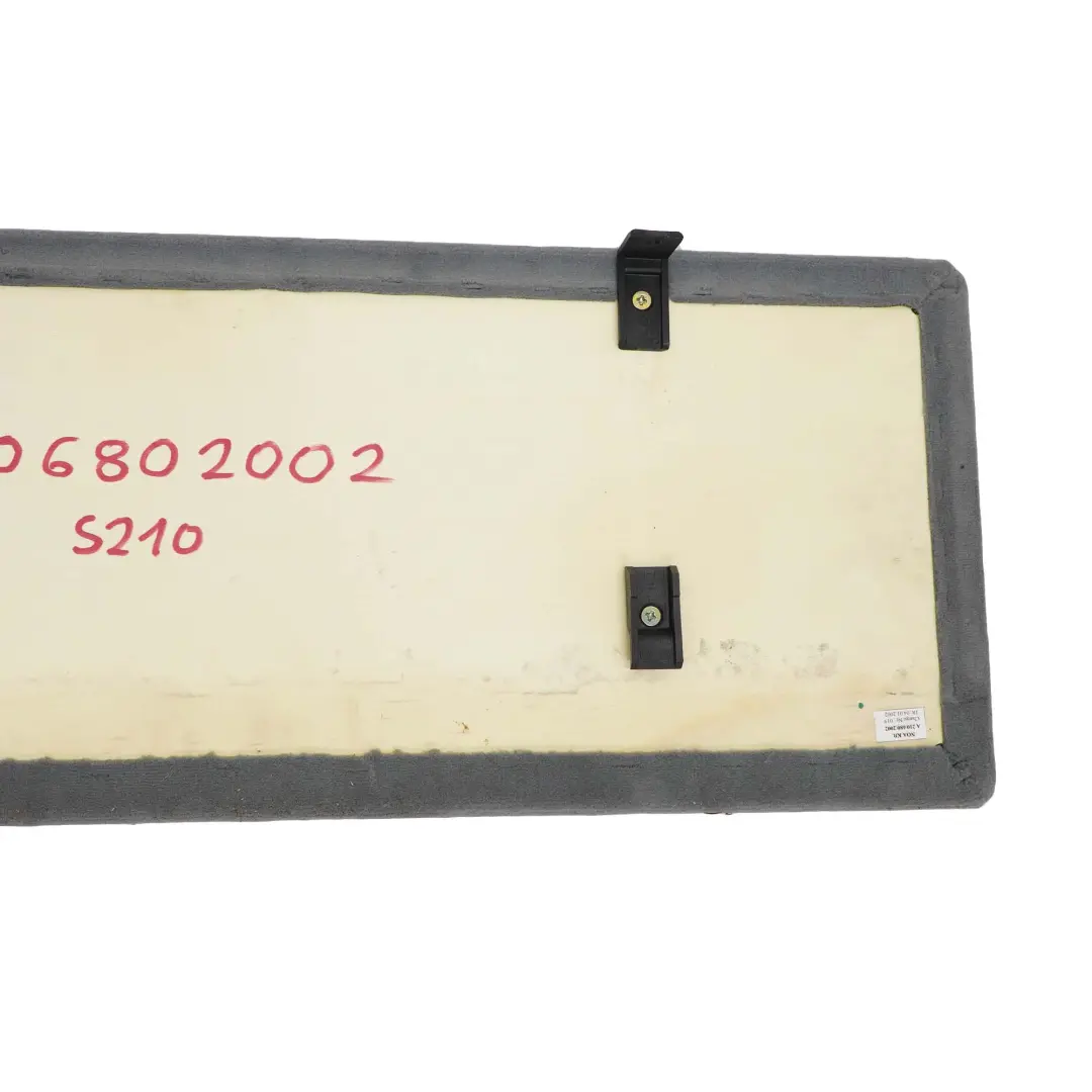 Mercedes-Benz E S210 W210 Estate Boot Trunk Front Loading Floor Trim Panel to with Part number A2106802002 Mercedes-Benz E S210 W210 Estate Boot Trunk Front Loading Floor Trim Panel - SKU A2106802002 - Part number A2106802002