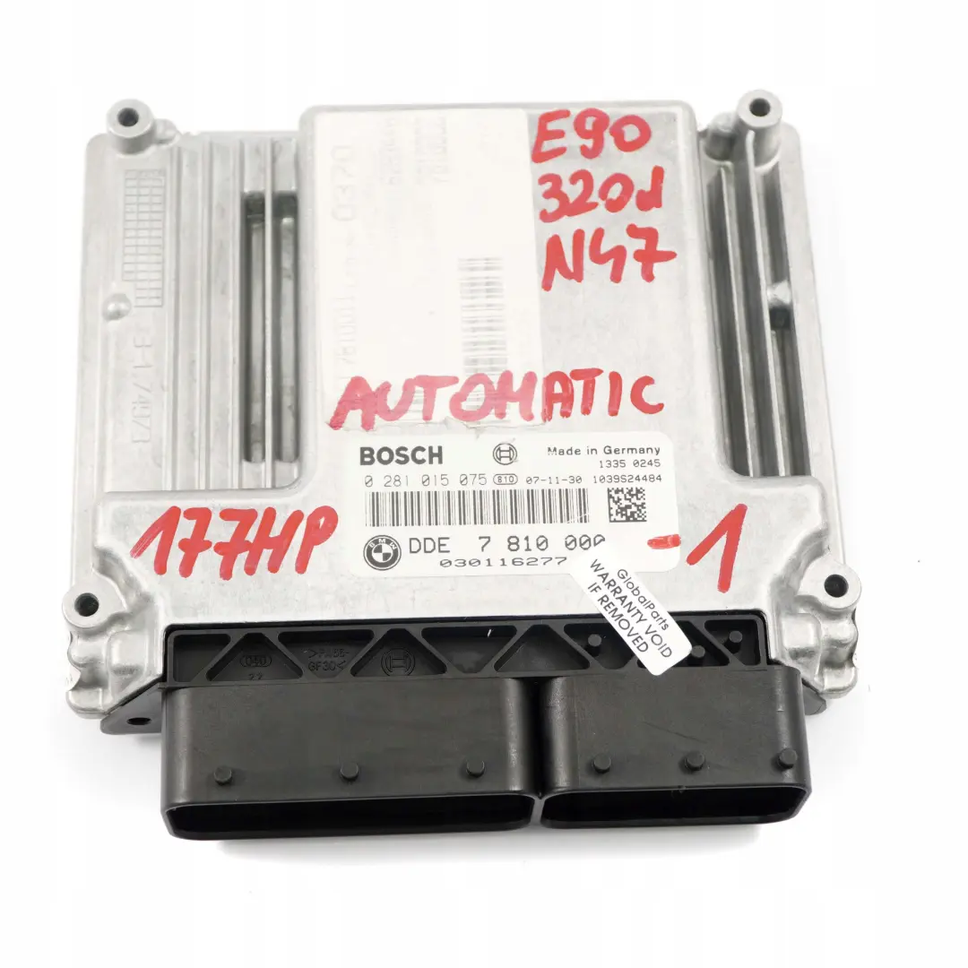 N47 Steuergerät DDE CAS3 + Schlüssel BMW E87 LCI E90 120d 320d Diesel - SKU 7810000-1 - Teilenummer 7810000