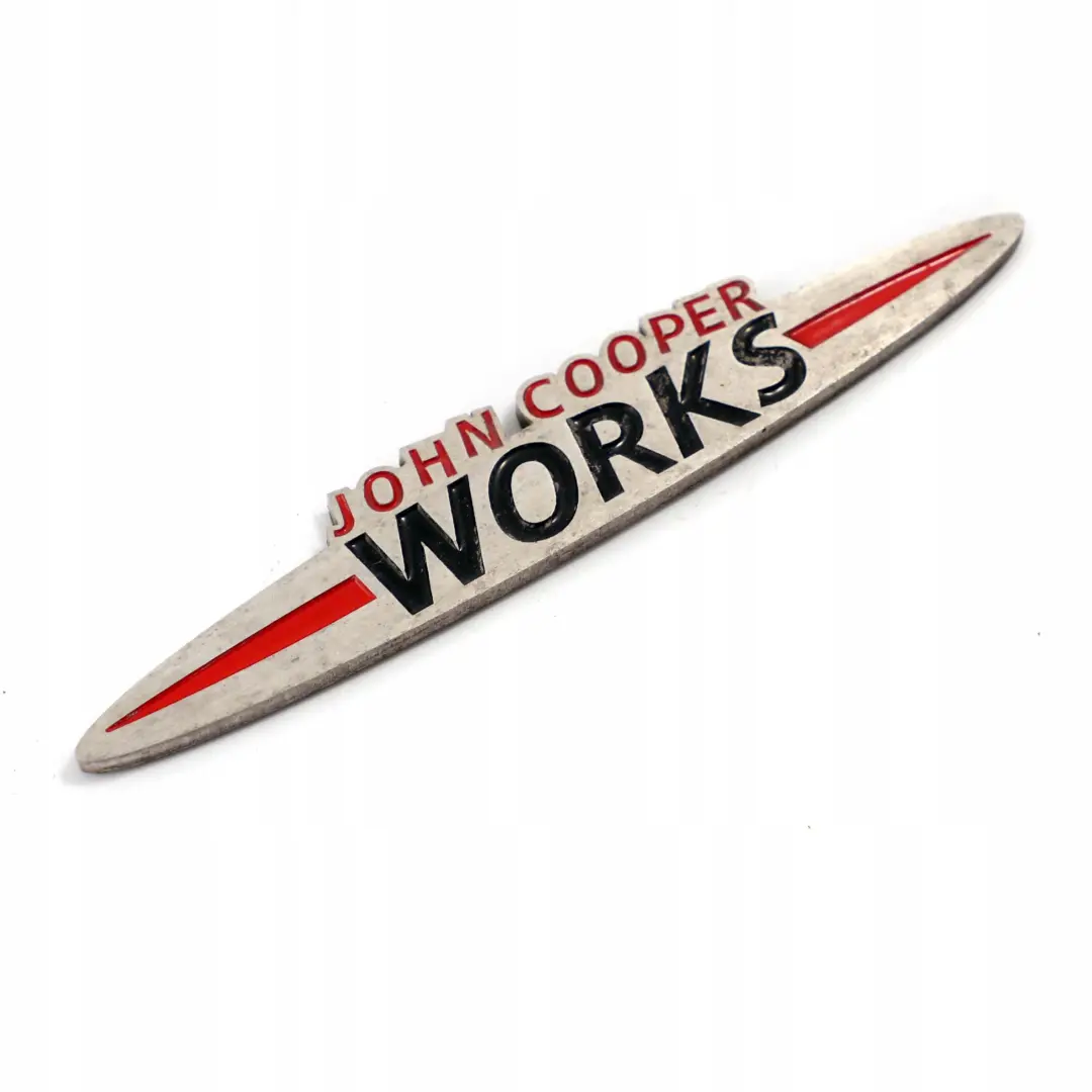 Emblem Logo Stamp Badge to Mini Cooper S JCW John Cooper Works with Part number JCW Emblem Mini Cooper S JCW John Cooper Works Emblem Logo Stamp Badge - SKU JCW-Emblem - Part number JCW Emblem