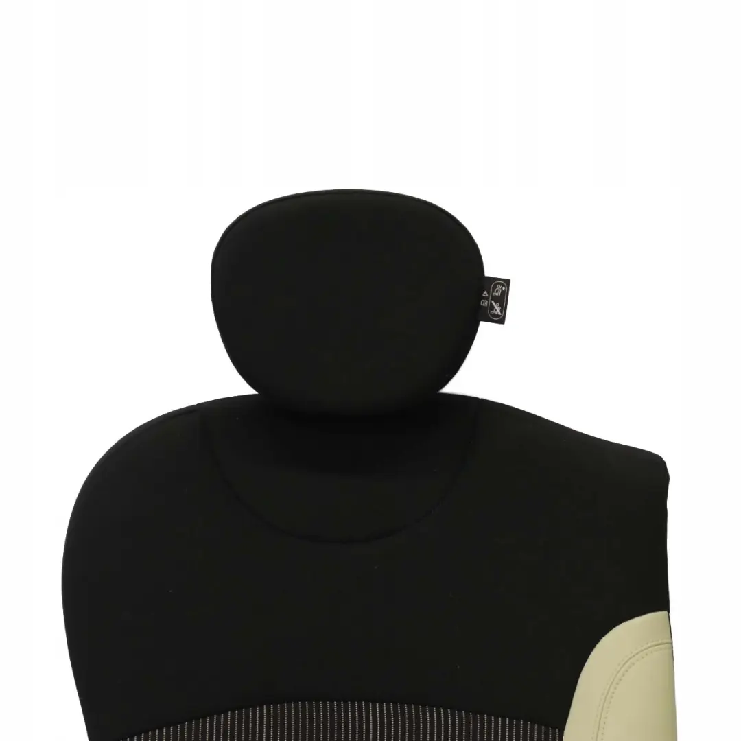 Mini Cooper One R56 Bezug Lehne Stoff / Leder Hinten Rechts Sitz Cream White - SKU 7233792 - Teilenummer 7233792