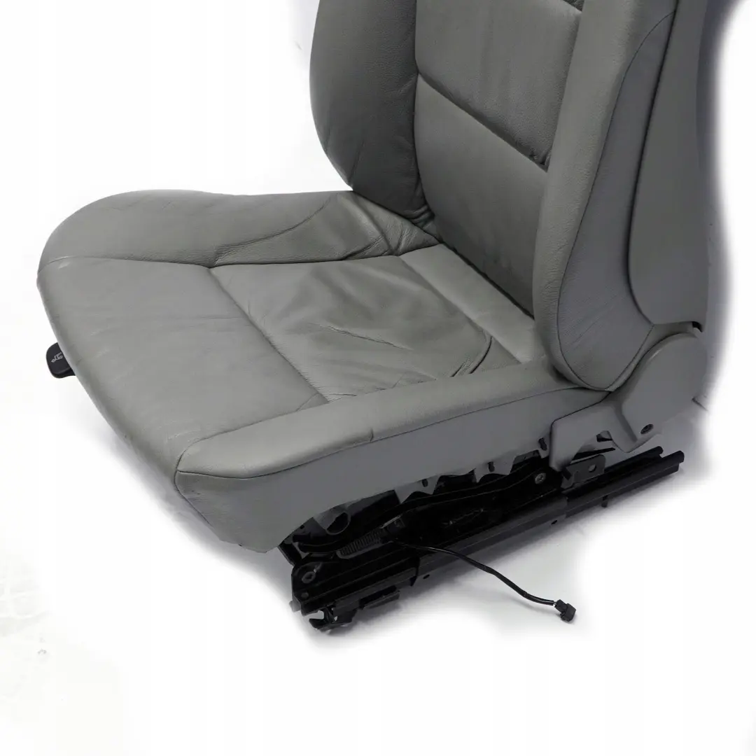 Grey Leather Front Right O/S Seat to BMW 5 Series E60 E61 with Part number 7076665 BMW 5 Series E60 E61 Grey Leather Front Right O/S Seat - SKU 7076665-3 - Part number 7076665