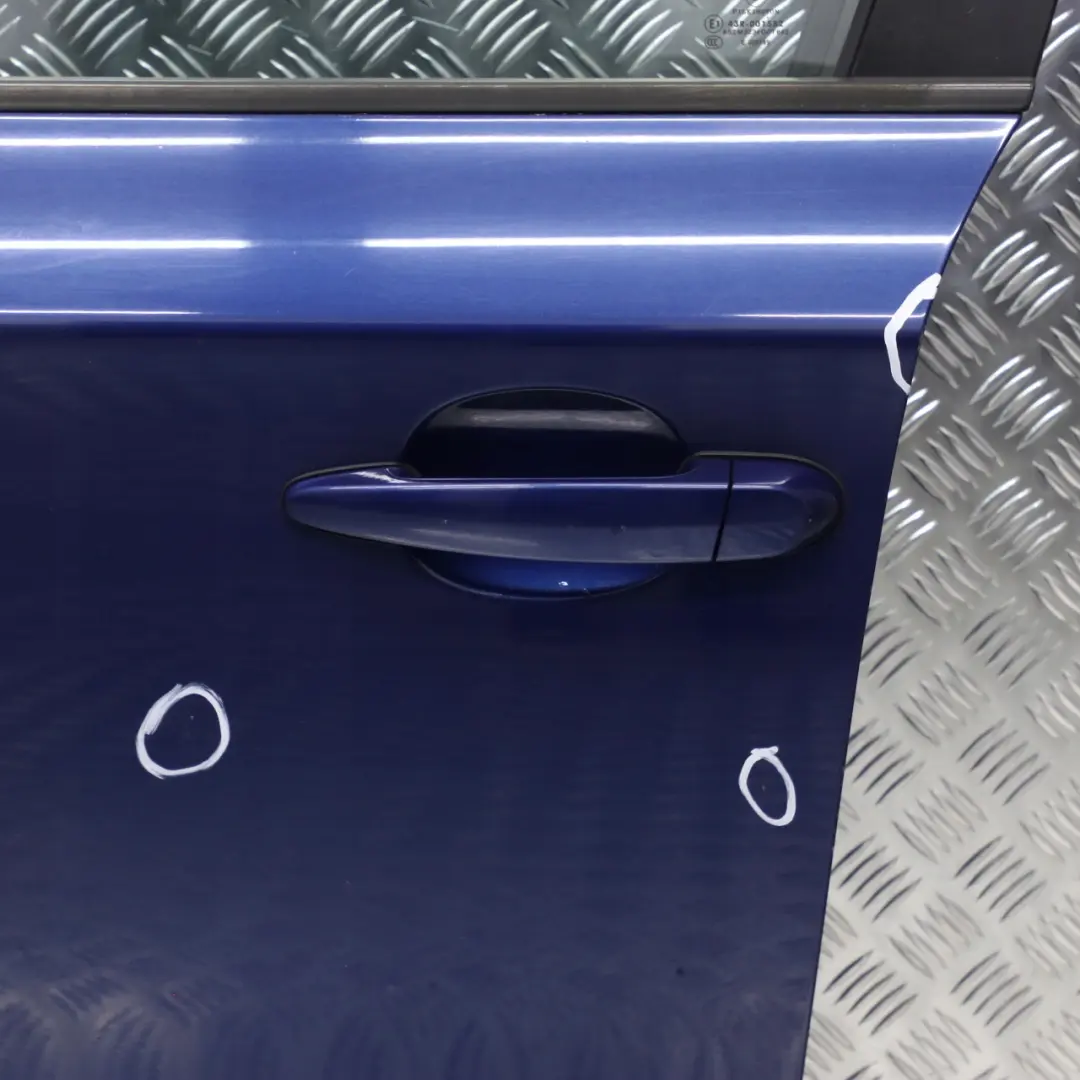 Door Front Left N/S Le Mans Blau Blue Metallic - 381 to BMW E87 with Part number 7191011 BMW E87 Door Front Left N/S Le Mans Blau Blue Metallic - 381 - SKU 7191011-LMB3 - Part number 7191011
