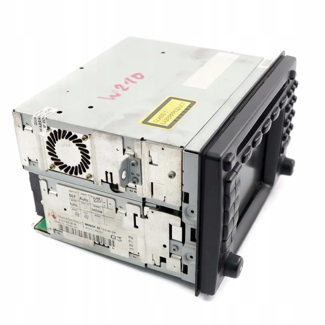Mercedes-Benz E W210 S210 CD Player Radio Audio Navi SMS Head Unit to with Part number A2108205689 Mercedes-Benz E W210 S210 CD Player Radio Audio Navi SMS Head Unit - SKU A2108205689 - Part number A2108205689