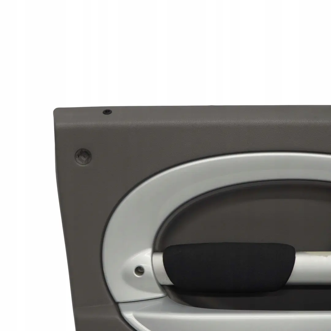 Front Left N/S Door Card Side Trim Panel Cloth Silver Grey to BMW Mini R50 R53 with Part number 7070591 BMW Mini R50 R53 Front Left N/S Door Card Side Trim Panel Cloth Silver Grey - SKU 7070591 - Part number 7070591