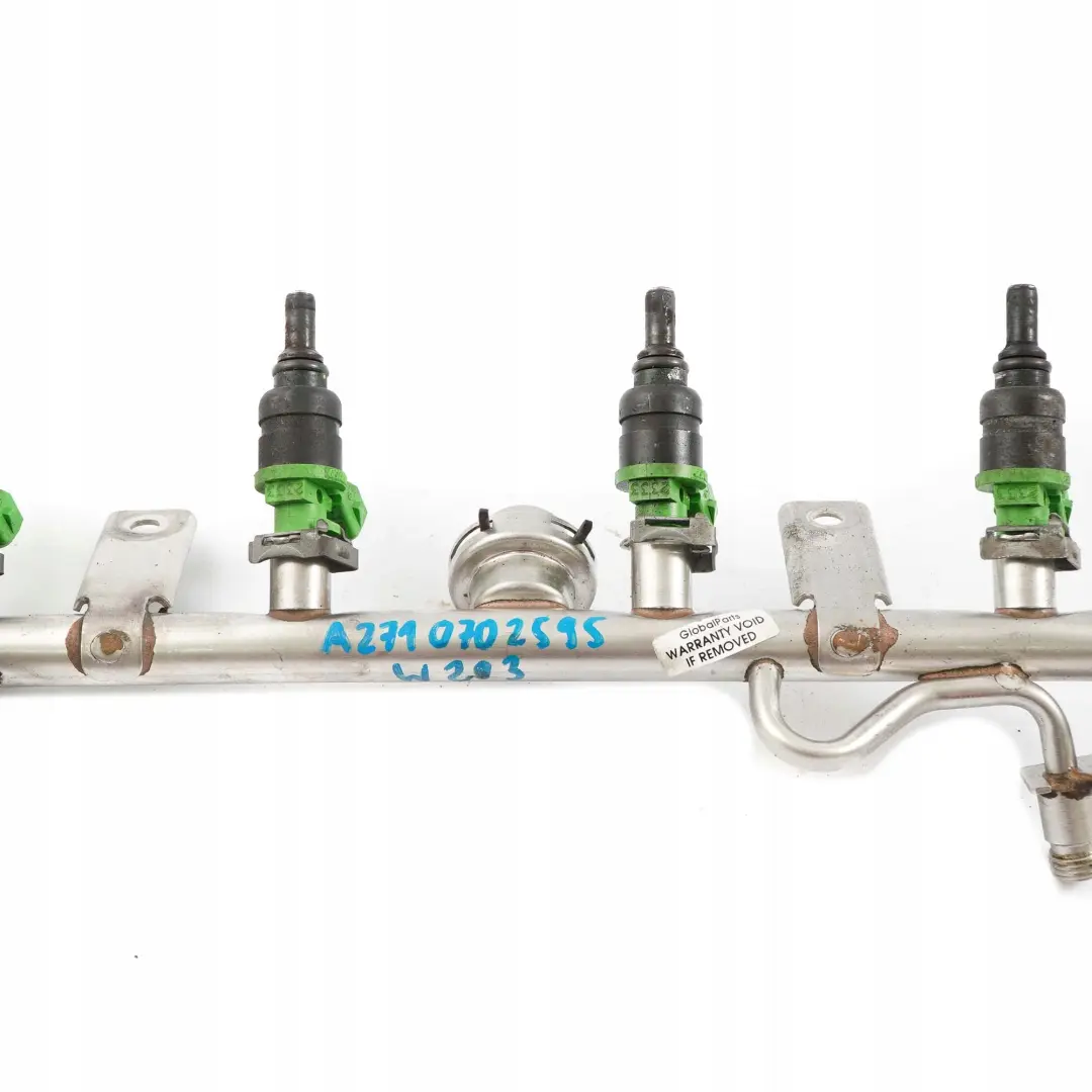  Mercedes-Benz C E Class W203 W211 Kompressor M271 Petrol Fuel Injector Rail - SKU A2710702595 - Part number A2710702595