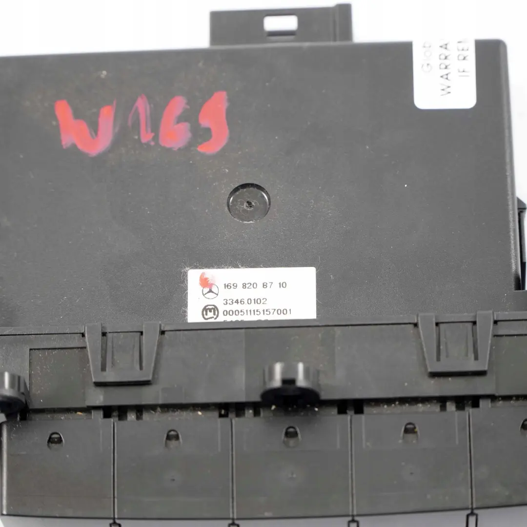 Mercedes Benz W169 W245 PDC Parking Control Switch Towing Mode - SKU A1698208710 - Part number A1698208710