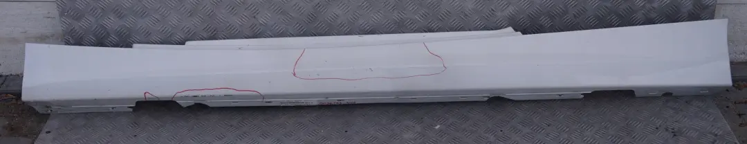 BMW 1 SERIES 2 E81 E82 E88 Sill Strip Side Skirt Left N/S Alpinweiss White - SKU 0036143-AW2 - Part number 0036143