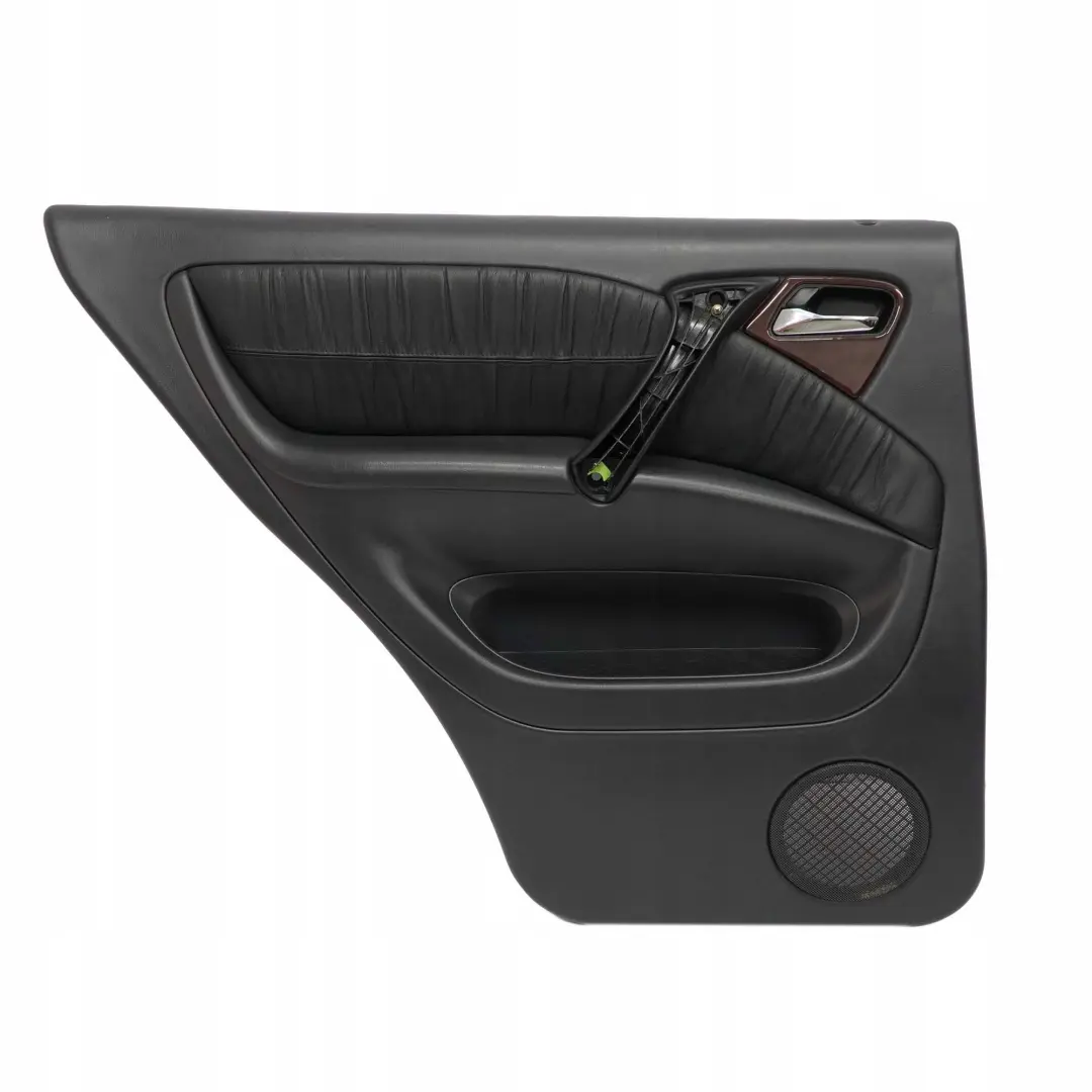  Mercedes-Benz ML W163 Rear Left N/S Door Card Trim Panel Black Leather - SKU A1637301970 - Part number A1637301970