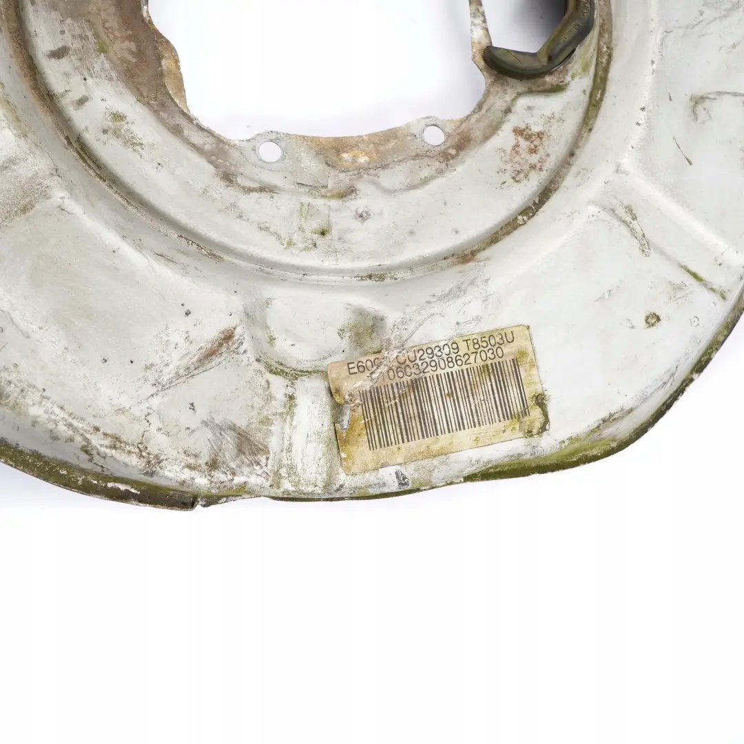 Trasero Izquierdo Disco De Freno Tapa De Proteccion para BMW E60 E63 con número de pieza 6760853 BMW E60 E63 Trasero Izquierdo Disco De Freno Tapa De Proteccion - SKU 6760853 - Número de pieza 6760853