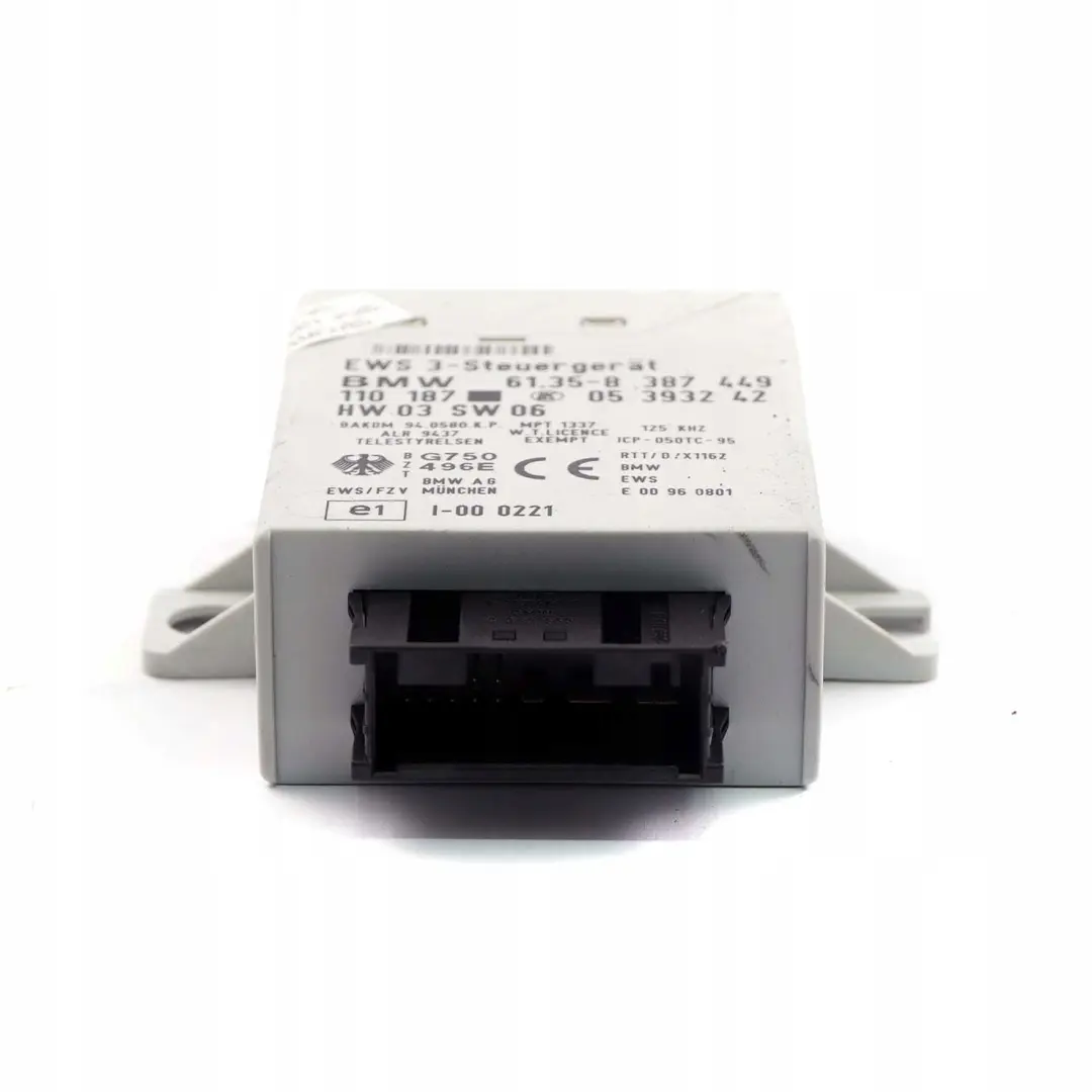 BMW 3 er E46 325i M54 192HP ECU Steuergerät DME 7511570 EWS3 + Schlüssel - SKU 7500255-1 - Teilenummer 7500255