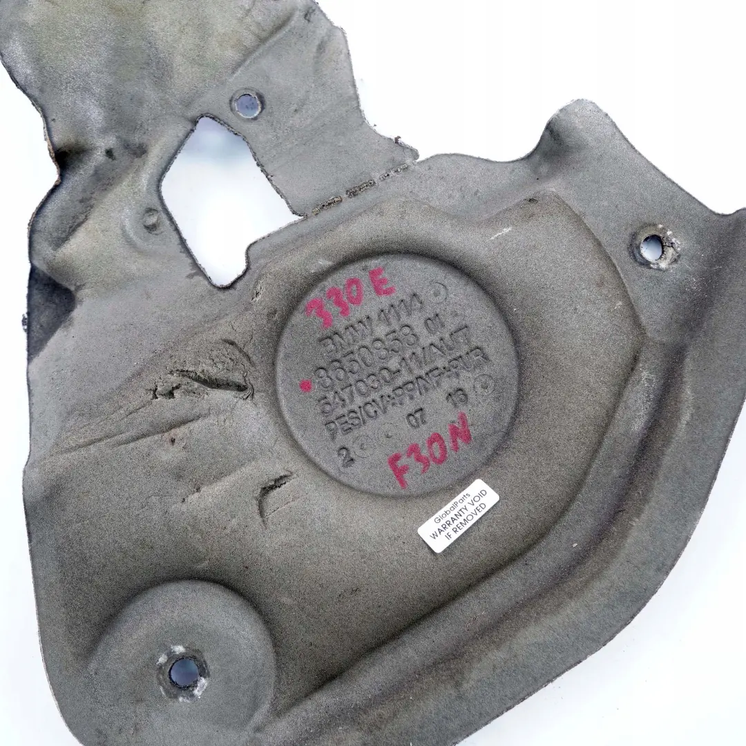 B48X Cubierta De aislamiento acustico del motor para BMW F30 LCI 330e Hybrid con número de pieza 8650858 BMW F30 LCI 330e Hybrid B48X Cubierta De aislamiento acustico del motor - SKU 8650858 - Número de pieza 8650858