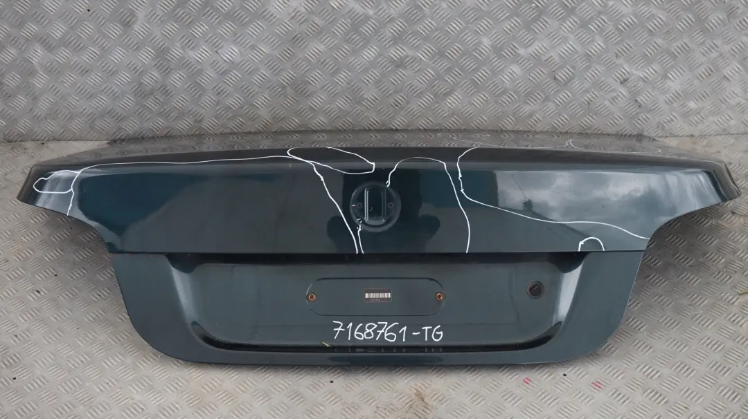 BMW 5 Series E60 LCI Trunk Boot Lid Tailgate Tiefgruen Deep Green Metallic - A4 - SKU 7168761-TG - Part number 7168761