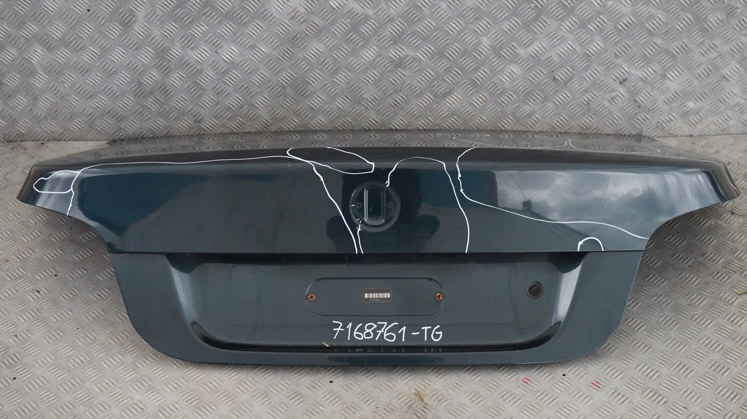 BMW 5 Series E60 LCI Trunk Boot Lid Tailgate Tiefgruen Deep Green Metallic - A4