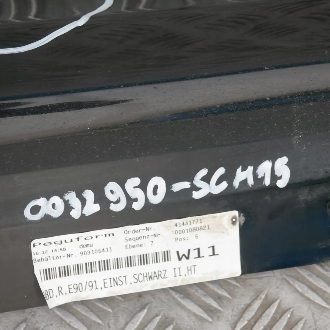  BMW5 E90 E91 Listello Portiera Apertura Gonna Destro Nero 2 - SKU 0032950-SCH15 - Numero di parte 32950