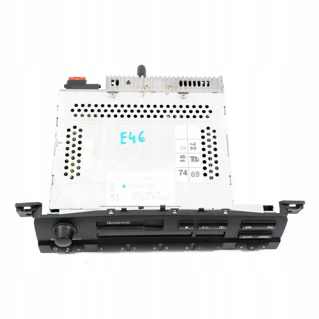 BMW E46 Radio Business Cassette Player 6928762 - SKU 6943427 - Número de pieza 6943427