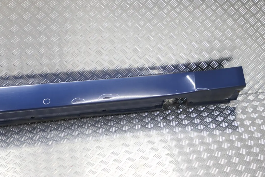 BMW 5 Series E61 Door Sill Side Cover Skirt Right O/S Mysticblau Mystic Blue - A07 - SKU 0395428-MYS - Part number 0395428