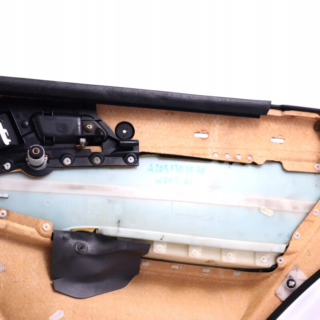 Mercedes-Benz C-Class W203 Rear Left N/S Door Card Trim Panel Cloth Black to with Part number A2037303970 Mercedes-Benz C-Class W203 Rear Left N/S Door Card Trim Panel Cloth Black - SKU A2037303970 - Part number A2037303970