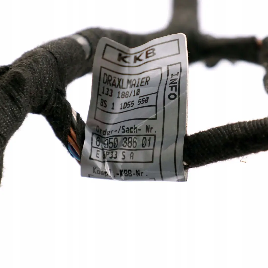 Puerta Trasera Izquierda Cableado Mazo Modulo Portador para BMW E66 con número de pieza 6950384 BMW E66 Puerta Trasera Izquierda Cableado Mazo Modulo Portador - SKU 6950384 - Número de pieza 6950384